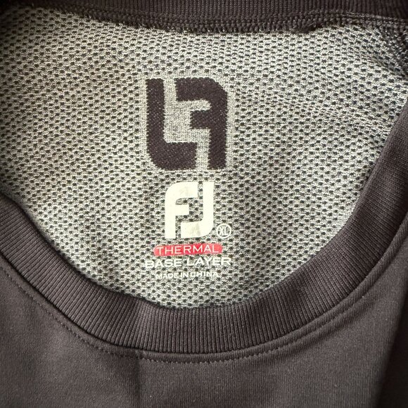 FootJoy Mens Thermal Base Layer Black Long Sleeve Nylon/Polyester/Spandex Size L - Picture 3 of 11